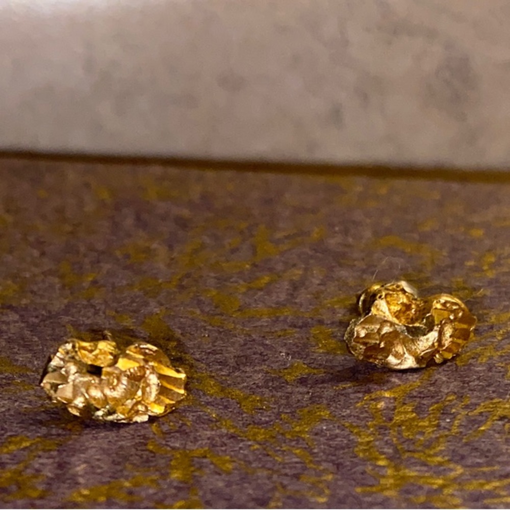 Vintage “Fools Gold” Stud Earrings